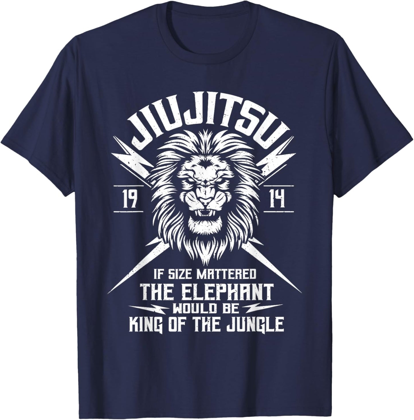 Brazilian Jiu Jitsu and Leo - BJJ and Grappling T-Shirt - T-Shirt | Navy