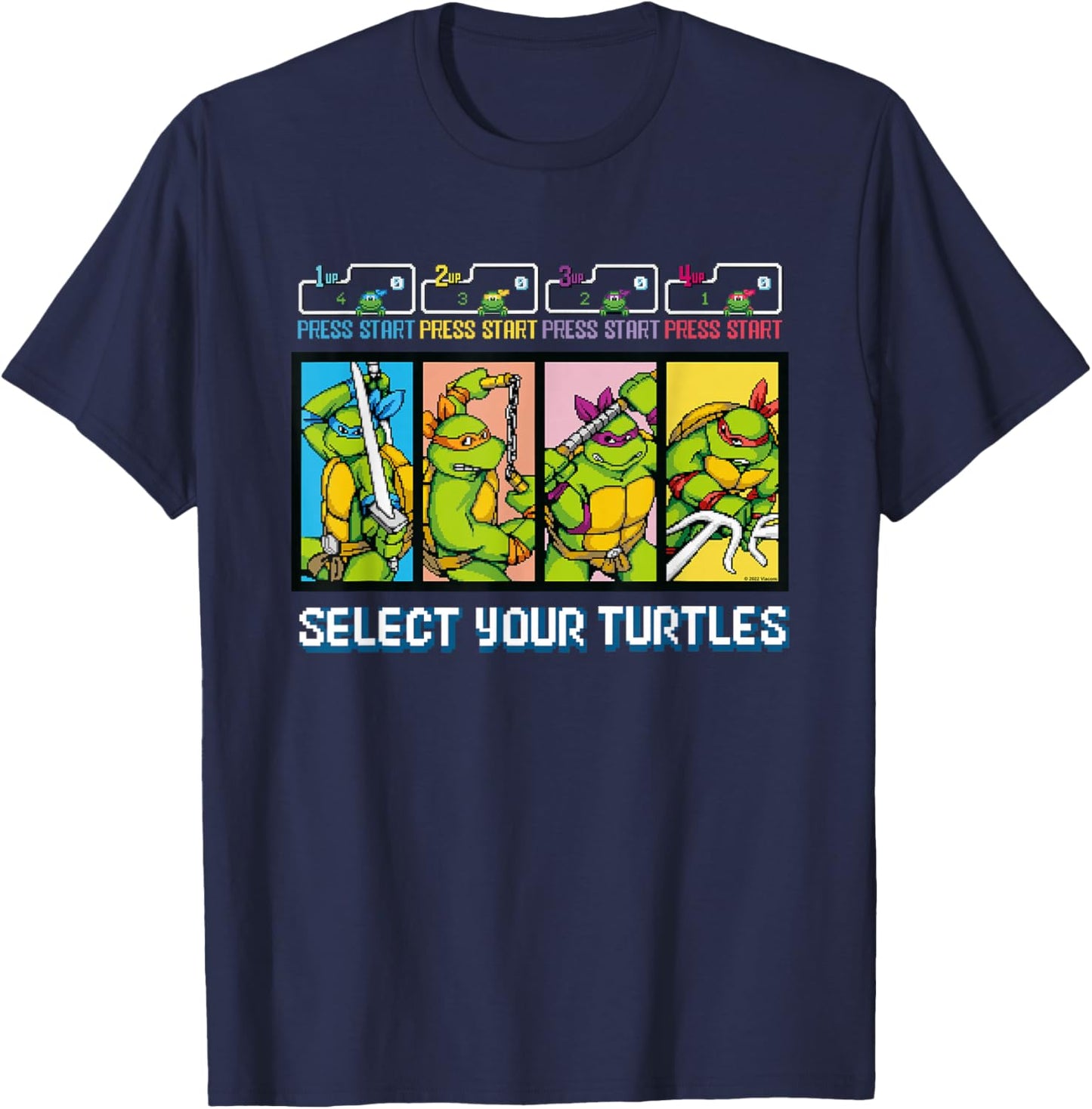 Teenage Mutant Ninja Turtles Select Your Turtles T-Shirt - T-Shirt | Navy