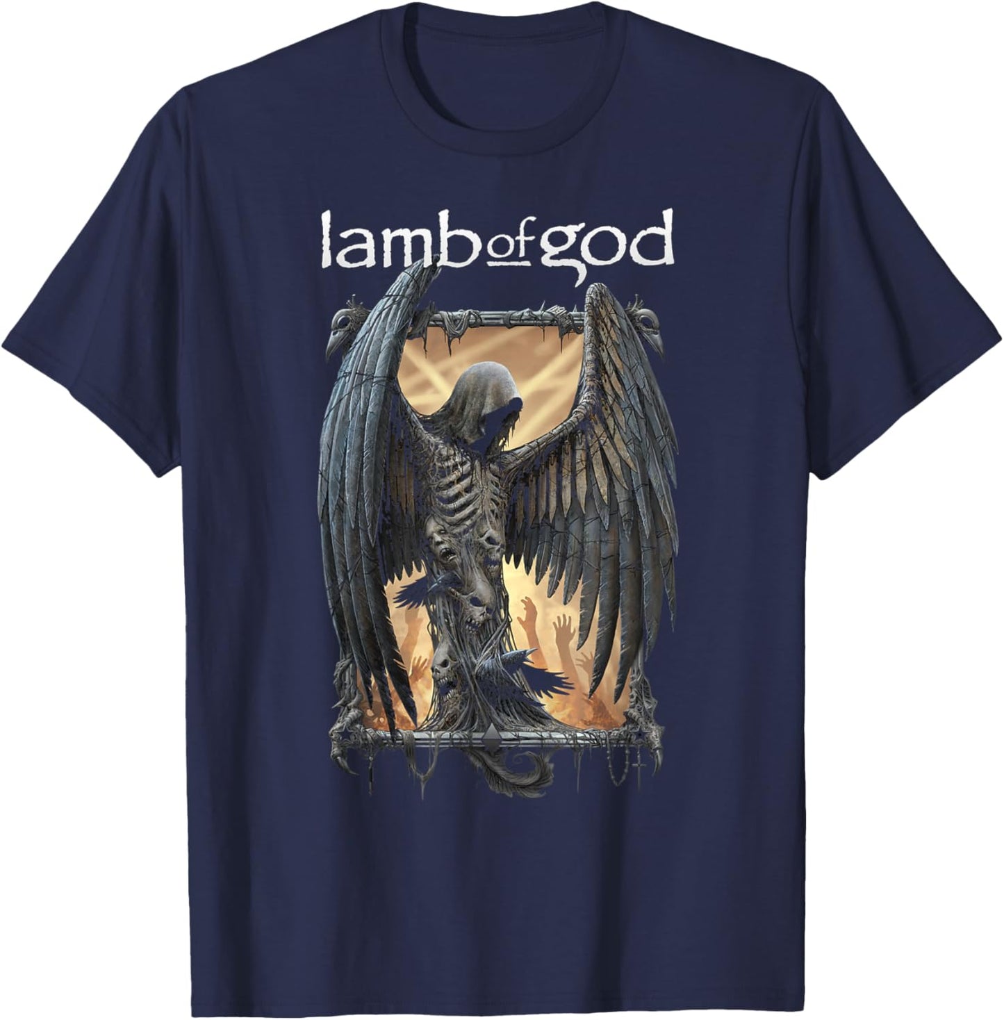 Lamb of God – Winged Death T-Shirt - T-Shirt | Navy
