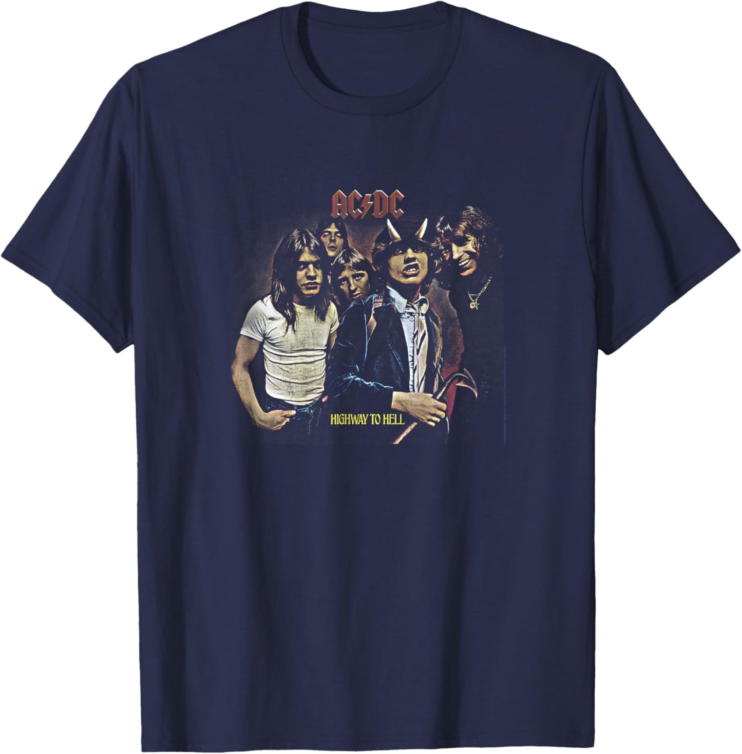 AC/DC - Highway to Hell Album Artwork T-Shirt - T-Shirt | Navy