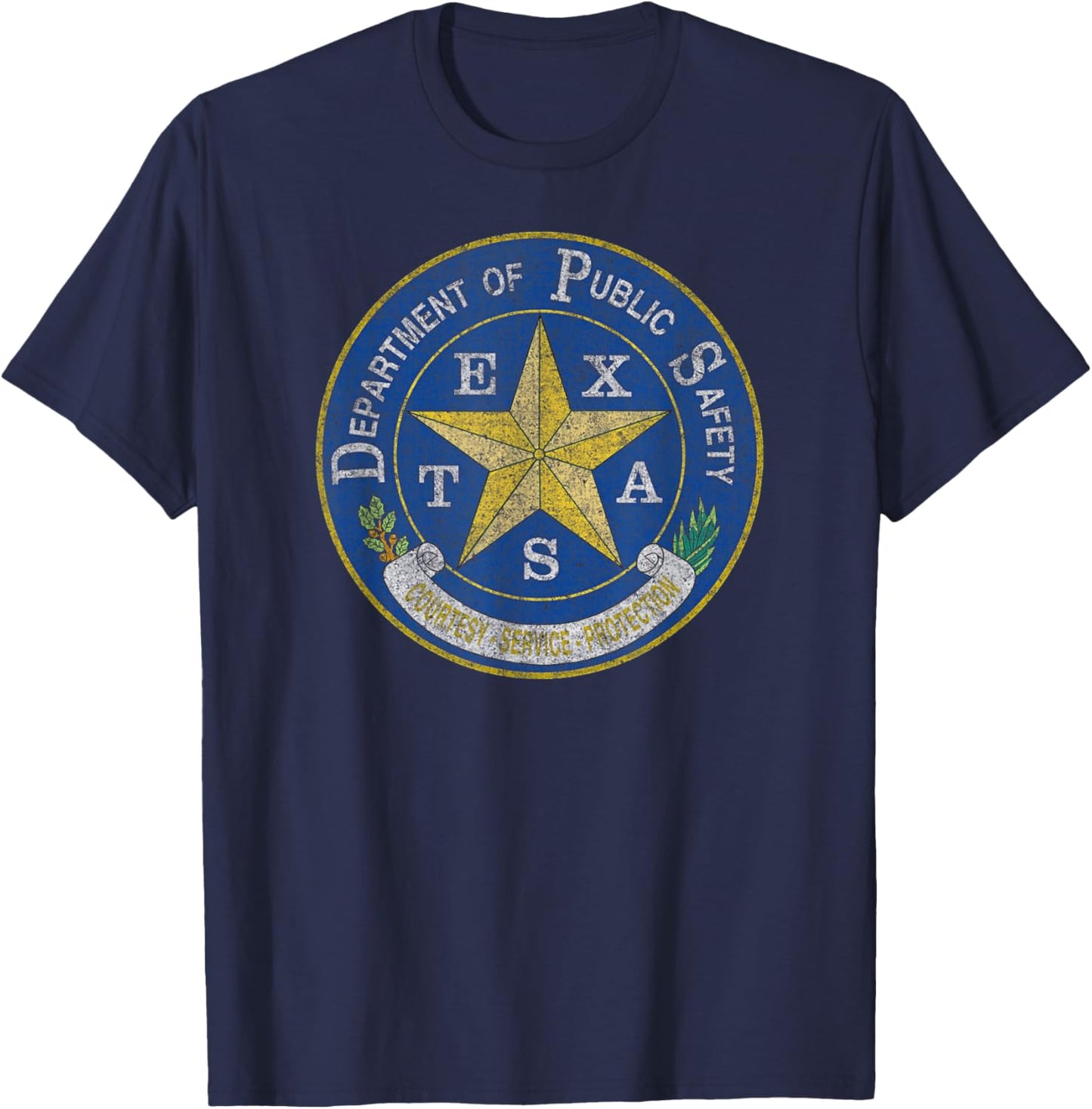 Texas Highway Patrol - Department of Public Safety of Texas T-Shirt - T-Shirt | Navy