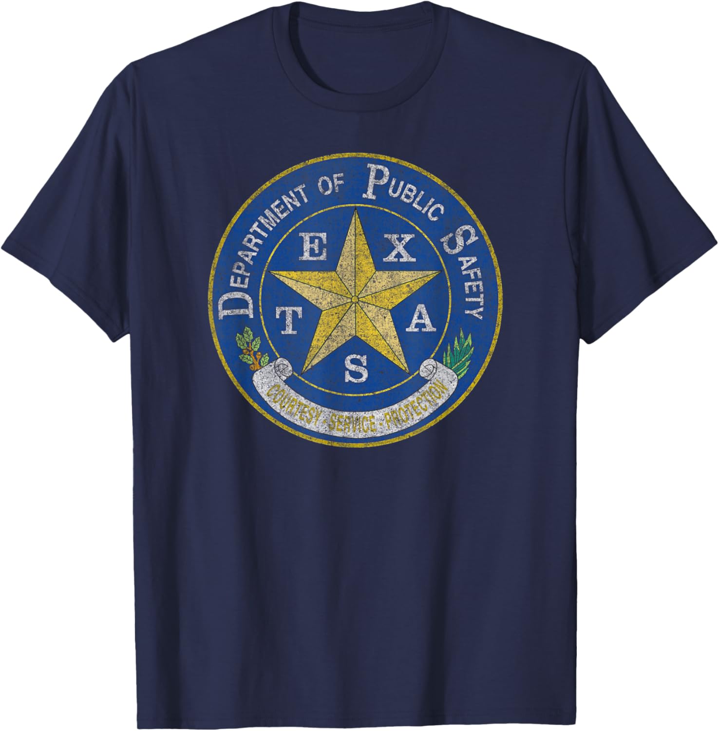 Texas Highway Patrol - Department of Public Safety of Texas T-Shirt - T-Shirt | Navy