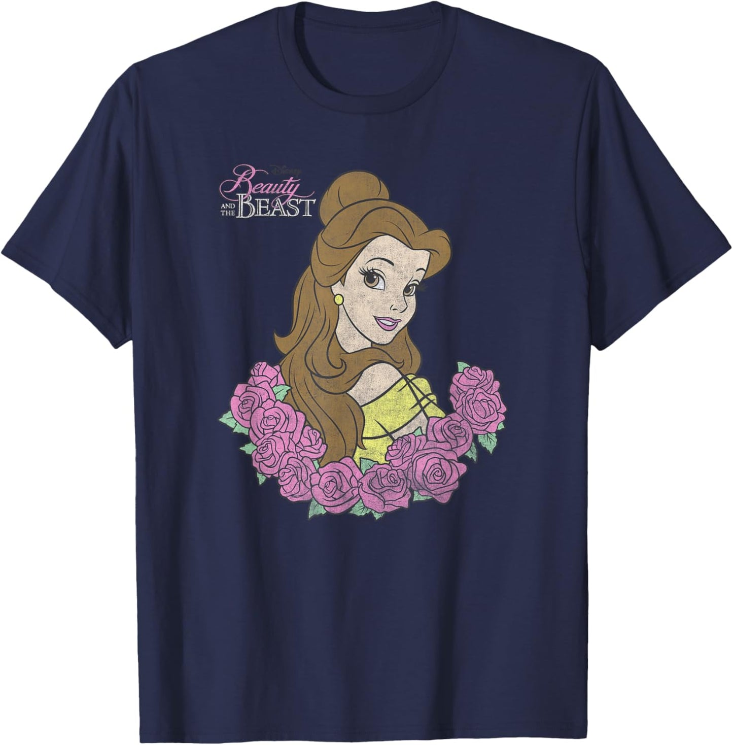 Disney Beauty and the Beast Belle Classic Portrait T-Shirt - T-Shirt | Navy