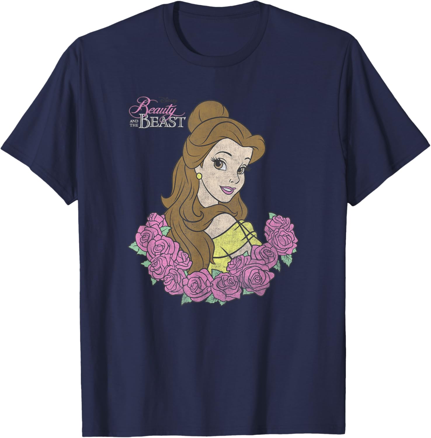 Disney Beauty and the Beast Belle Classic Portrait T-Shirt - T-Shirt | Navy