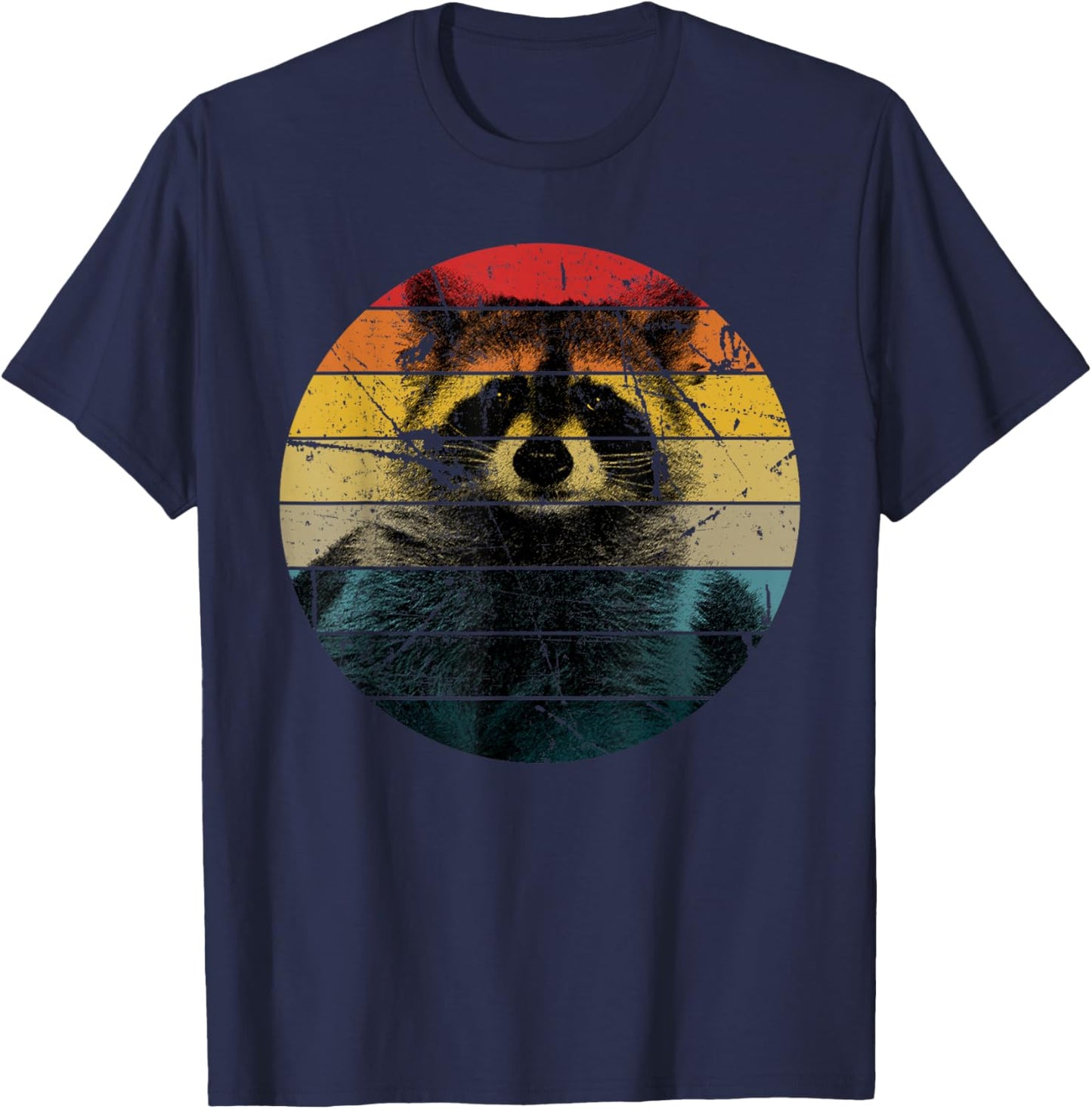 Raccoon Gift Mapache Marten Raccoon T-Shirt - T-Shirt | Navy