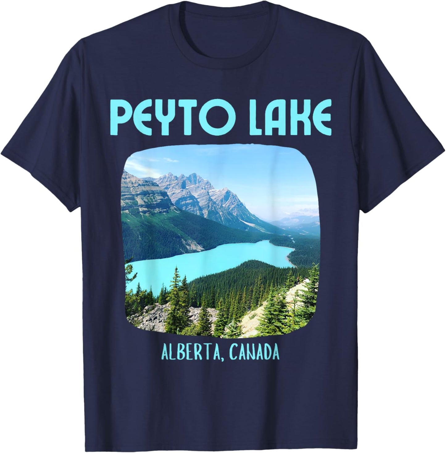 Peyto Lake Banff National Park T-Shirt - T-Shirt | Navy