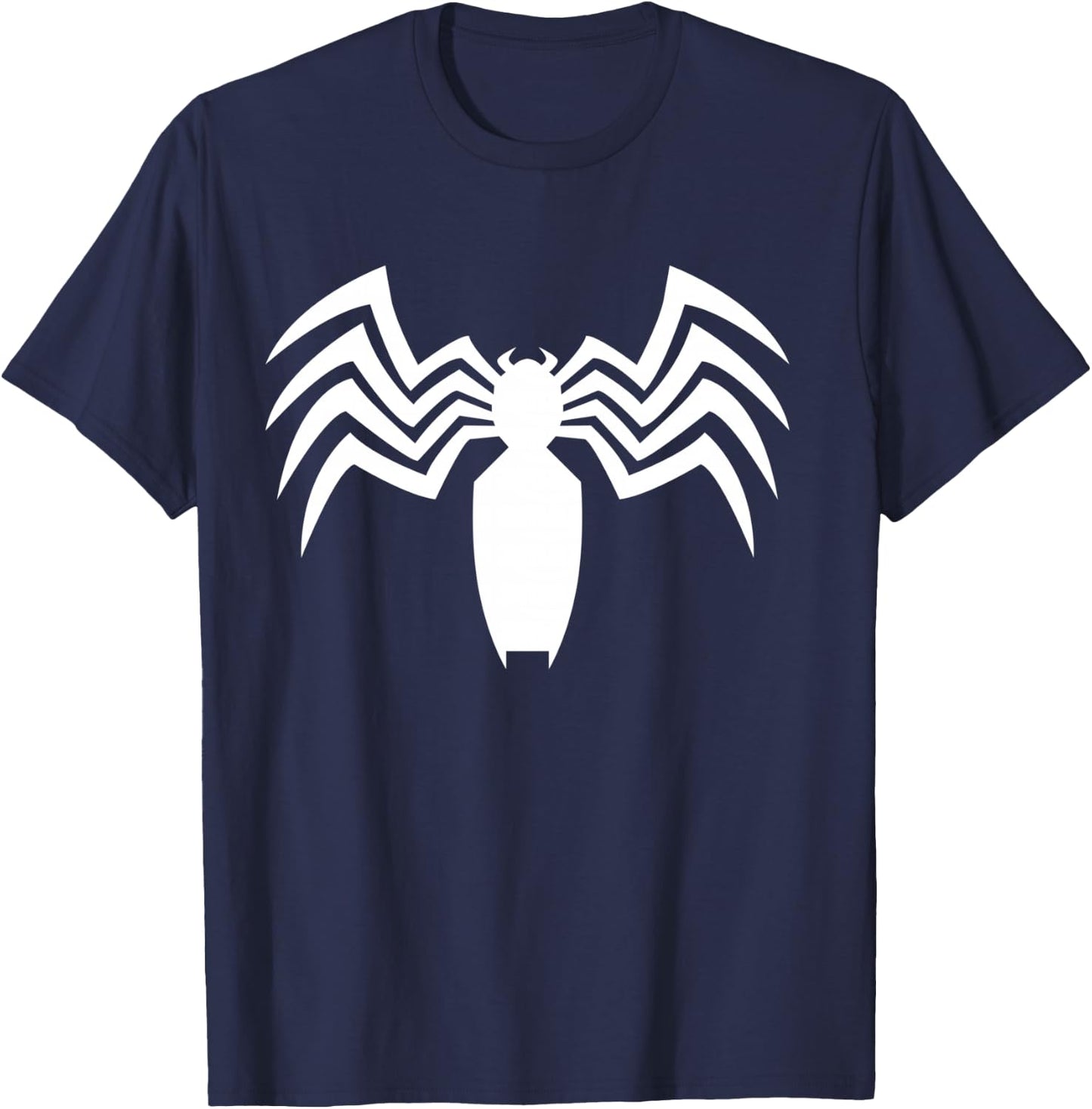Marvel Comics Retro Classic Venom Spider Logo T-Shirt - T-Shirt | Navy