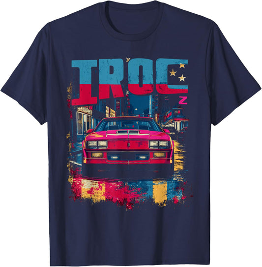 1980's IROC, IROC-Z Muscle Car American Muscle Retro classic T-Shirt - T-Shirt | Navy