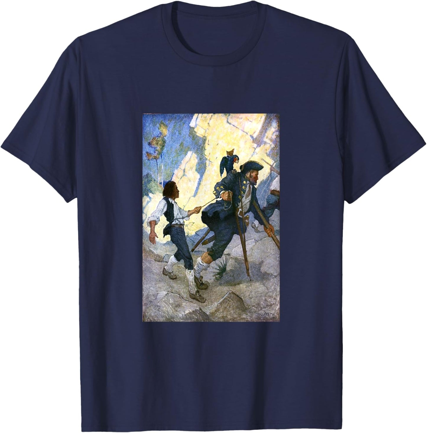 Long John Silver The Pirate T-Shirt - T-Shirt | Navy