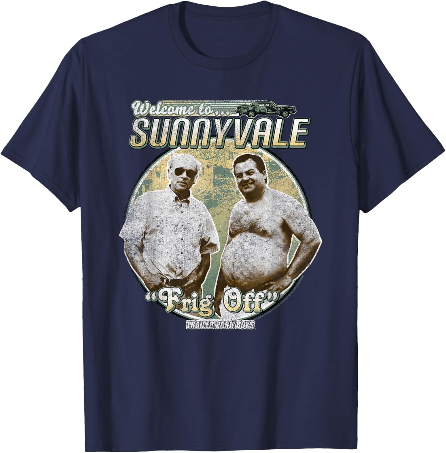 Trailer Park Boys Welcome to Sunnyvale T-Shirt - T-Shirt | Navy