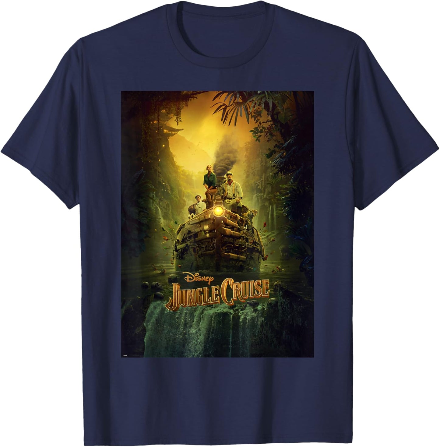 Disney Jungle Cruise Poster T-Shirt - T-Shirt | Navy