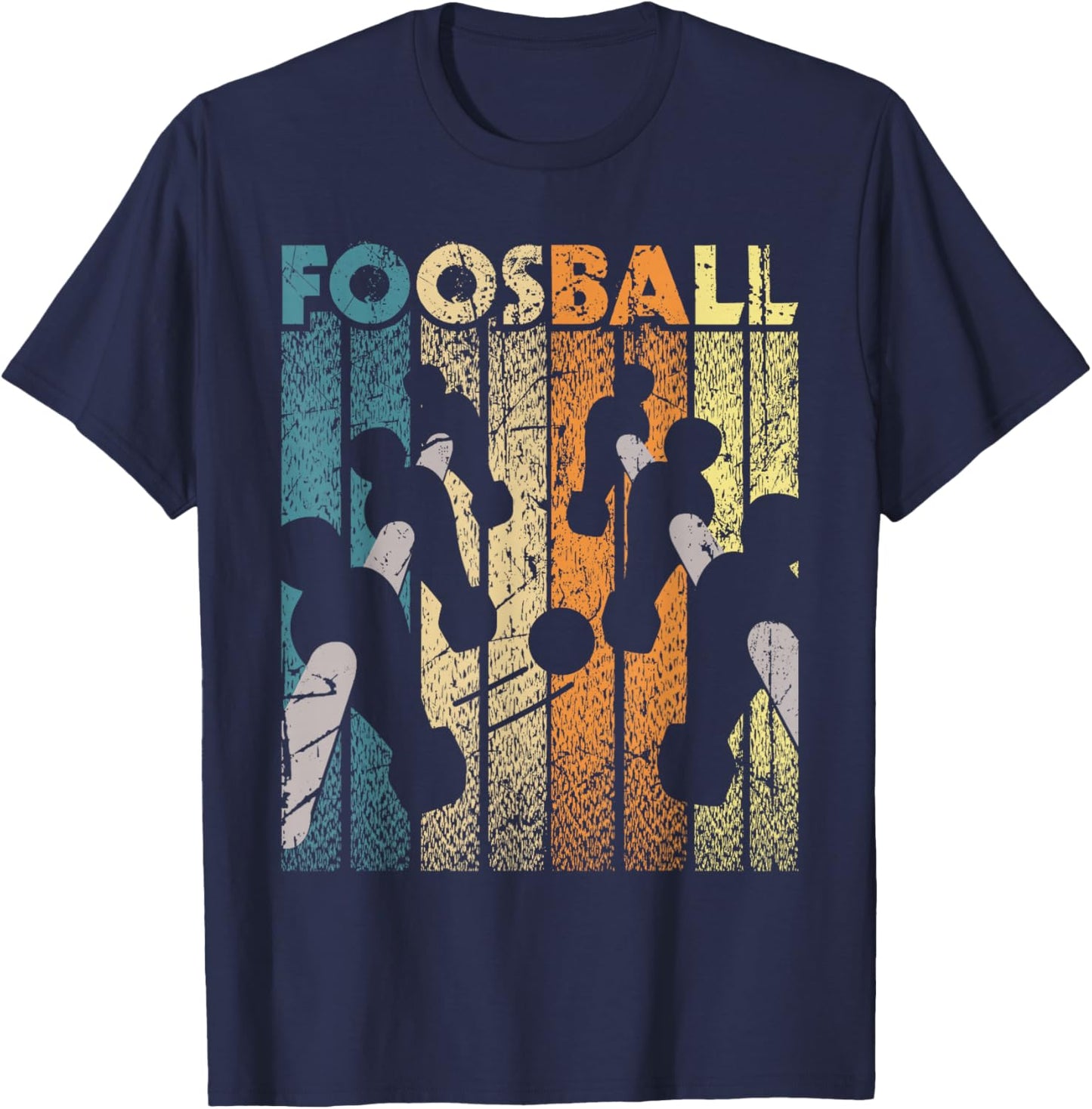 Retro Vintage Foosball Player Table Football Soccer T-Shirt - T-Shirt | Navy