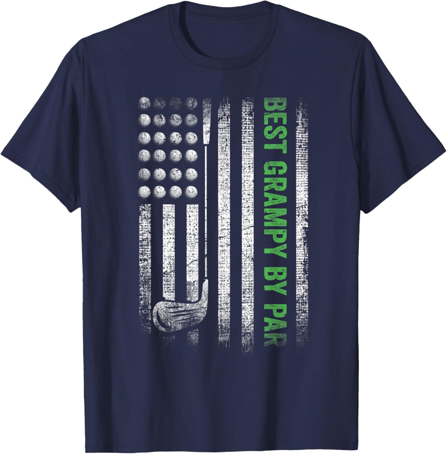 Funny Best Grampy By Par Father's Day Golf T-Shirt - T-Shirt | Navy
