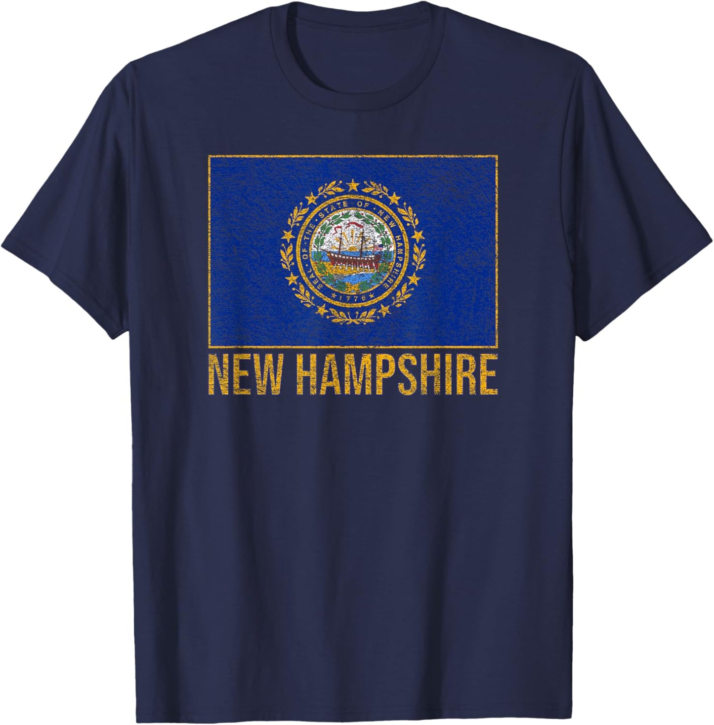 Hamshire State Flag. T-Shirt - T-Shirt | Navy