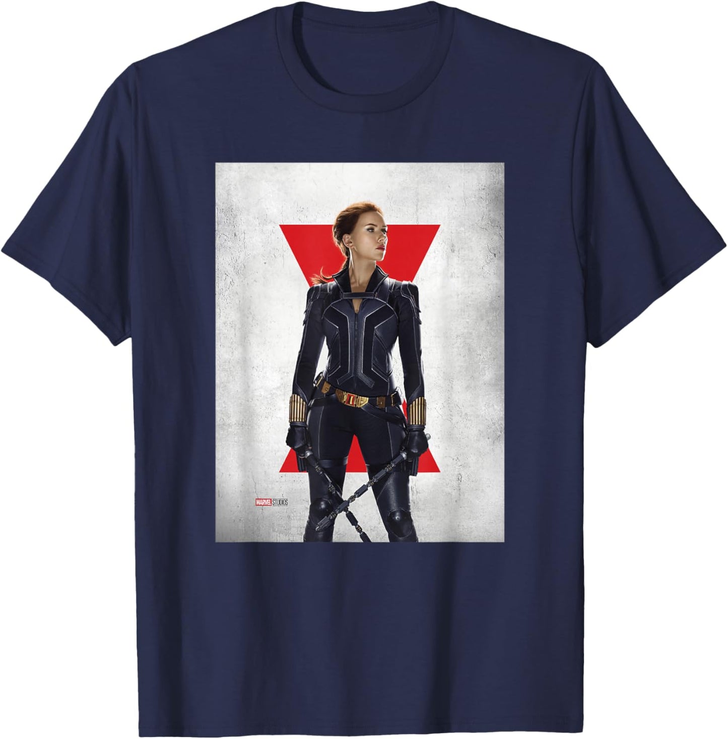 Marvel Black Widow Natasha Romanoff Movie Poster T-Shirt - T-Shirt | Navy