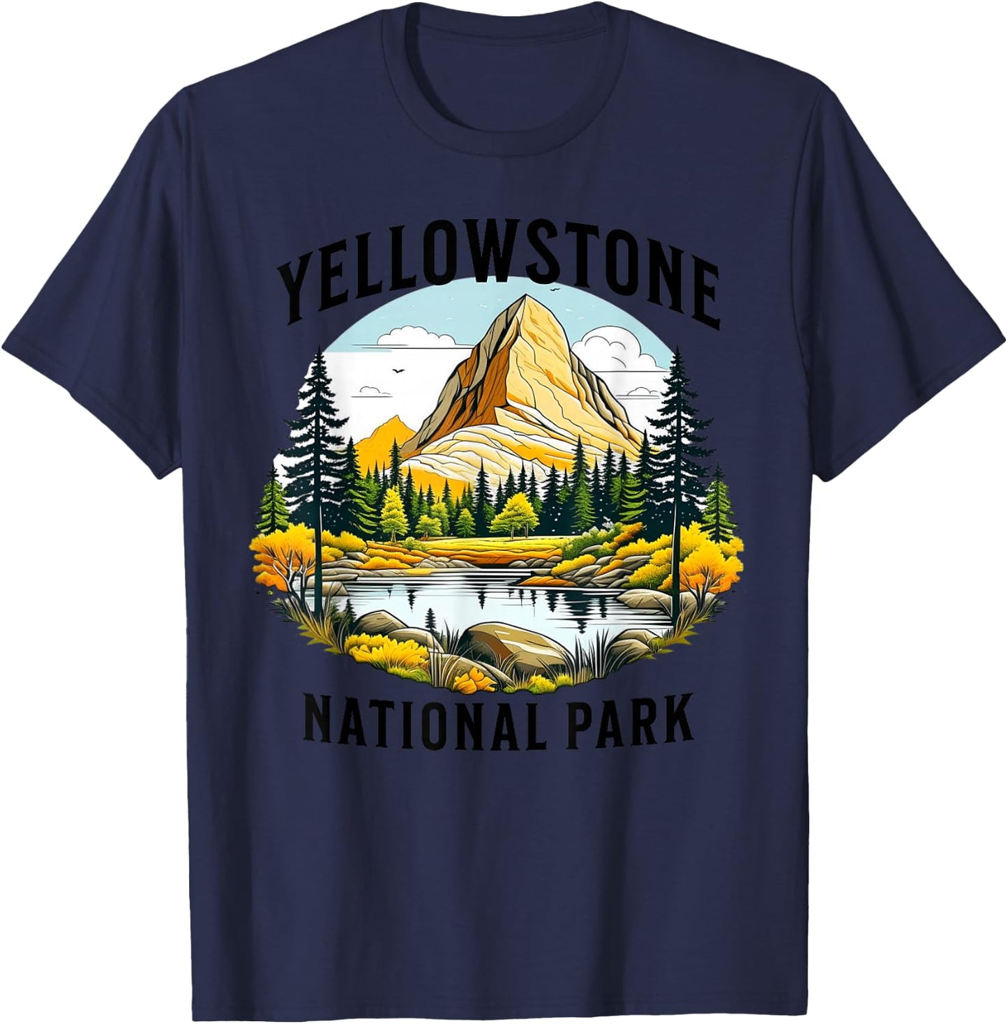 Yellowstone National Park T-Shirt - T-Shirt | Navy