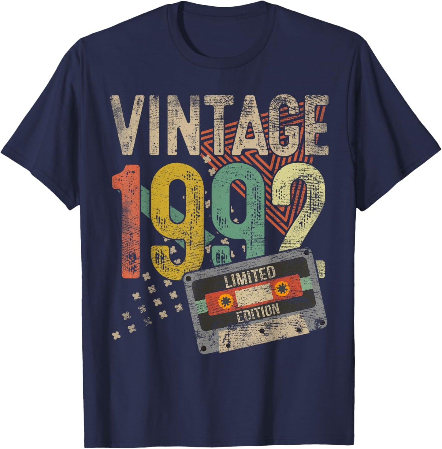 Vintage 1992 33rd Birthday Gifts Women 33 Year Old T-Shirt - T-Shirt | Navy