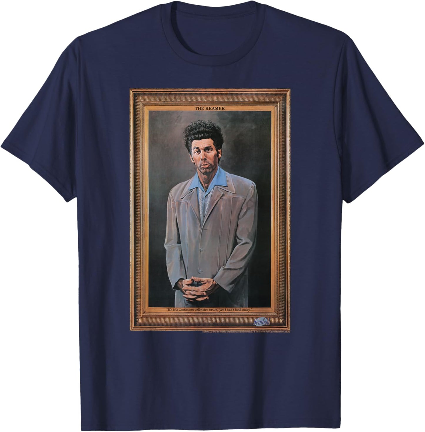 Seinfeld The Kramer Portrait T-Shirt - T-Shirt | Navy