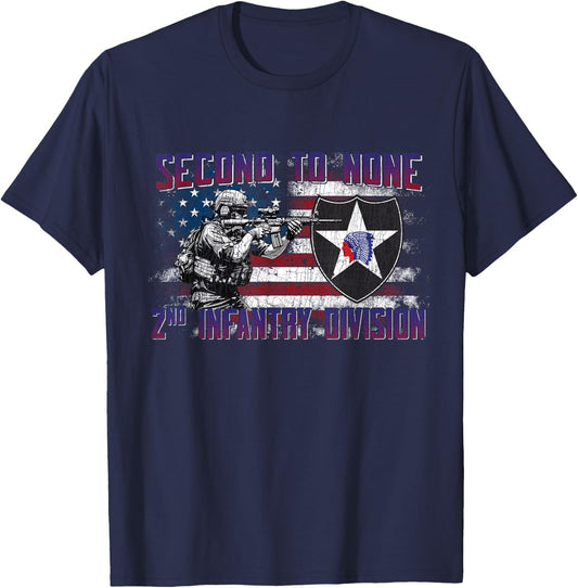 2nd Infantry Division 2nd ID 2ID Camp Humphreys Indianhead T-Shirt - T-Shirt | Navy