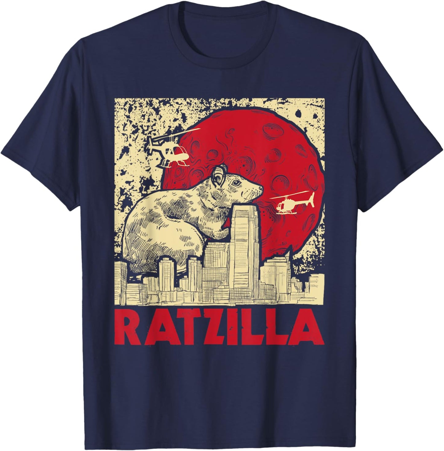 Ratzilla - Rat Whisperer Rodent Lover Rat Lover T-Shirt - T-Shirt | Navy