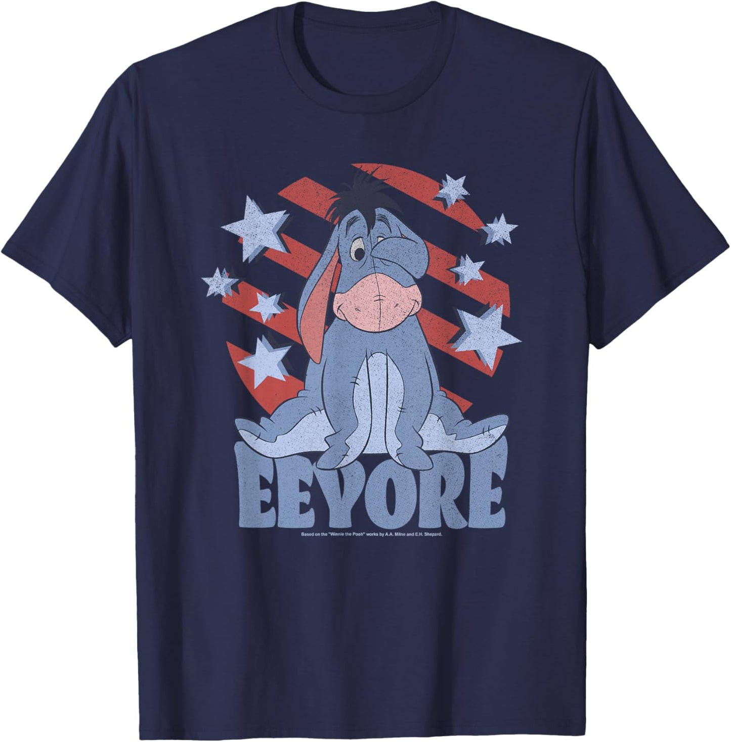 Disney Winnie the Pooh Americana Eeyore Stars & Stripes T-Shirt - T-Shirt | Navy