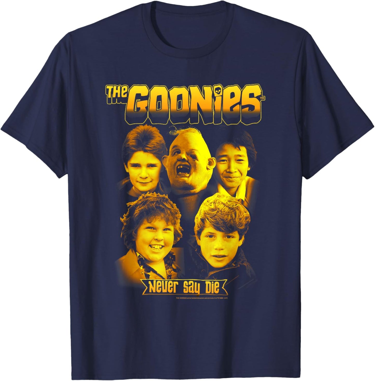 The Goonies Character Collage T-Shirt - T-Shirt | Navy