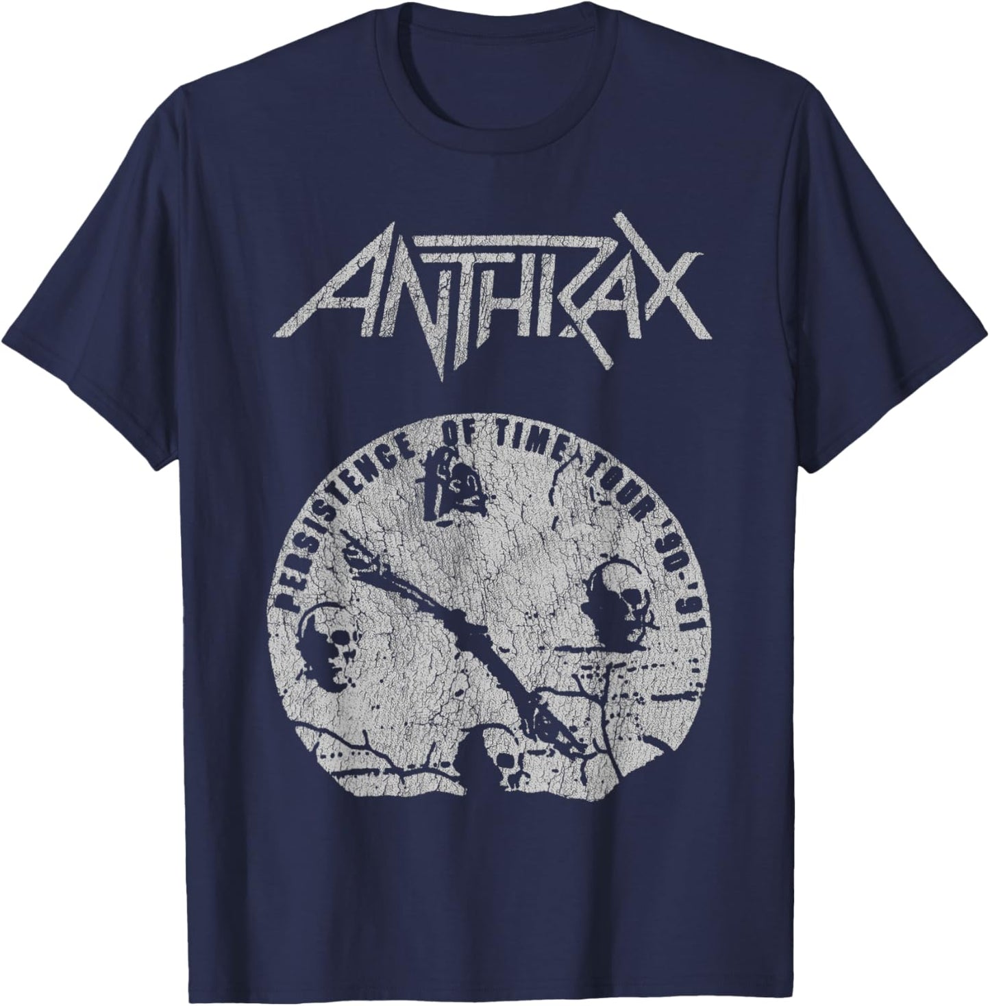 Anthrax - Broken Clock T-Shirt - T-Shirt | Navy