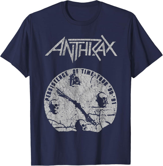 Anthrax - Broken Clock T-Shirt - T-Shirt | Navy