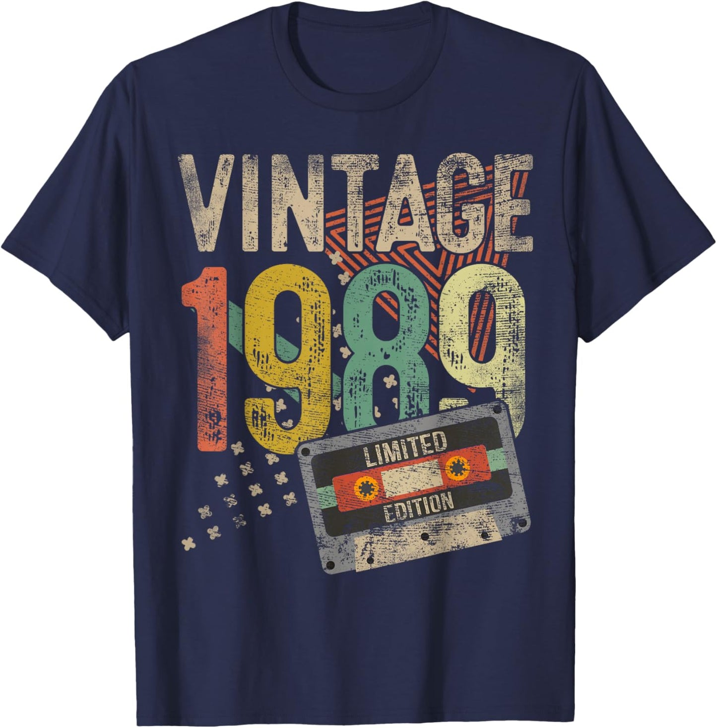 Vintage 1989 36th Birthday Gifts Women 36 Year Old T-Shirt - T-Shirt | Navy
