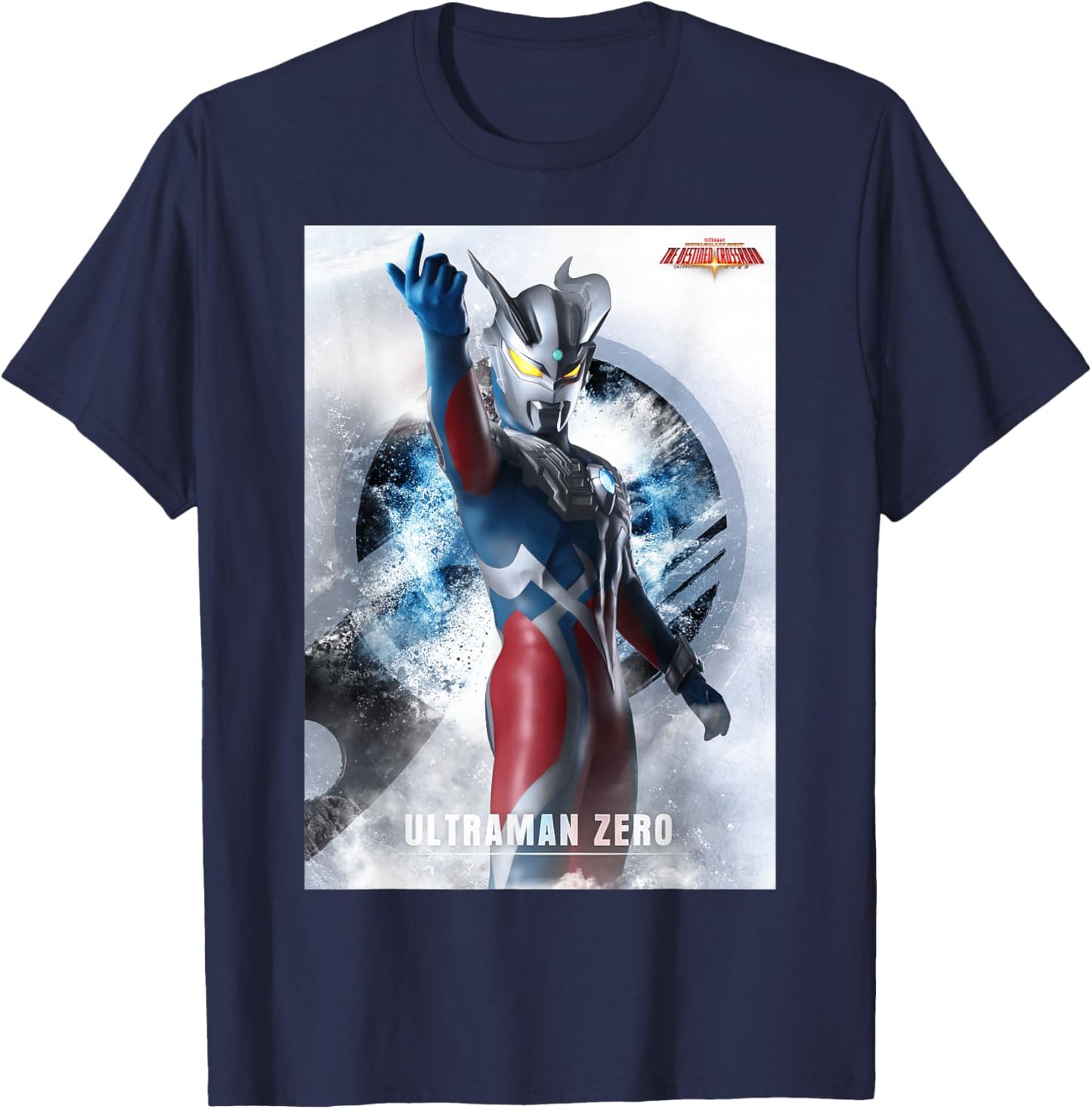 ULTRAMAN ZERO Ultra Galaxy Fight The Destined Crossroad T-Shirt - T-Shirt | Navy