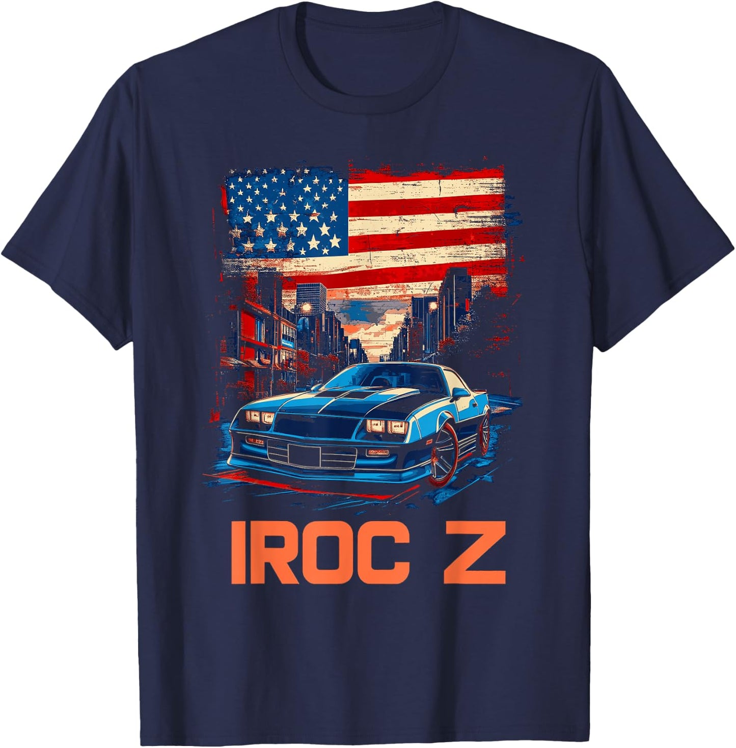 1980's IROC, IROC-Z Muscle Car American Muscle Retro classic T-Shirt - T-Shirt | Navy
