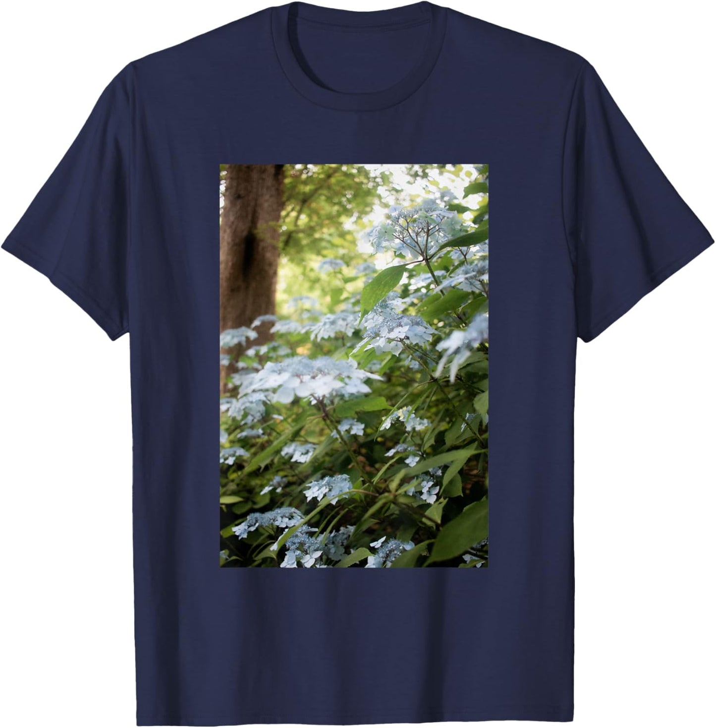 Aesthetic Wildflower Streetwear Flower Fashion T-Shirt - T-Shirt | Navy