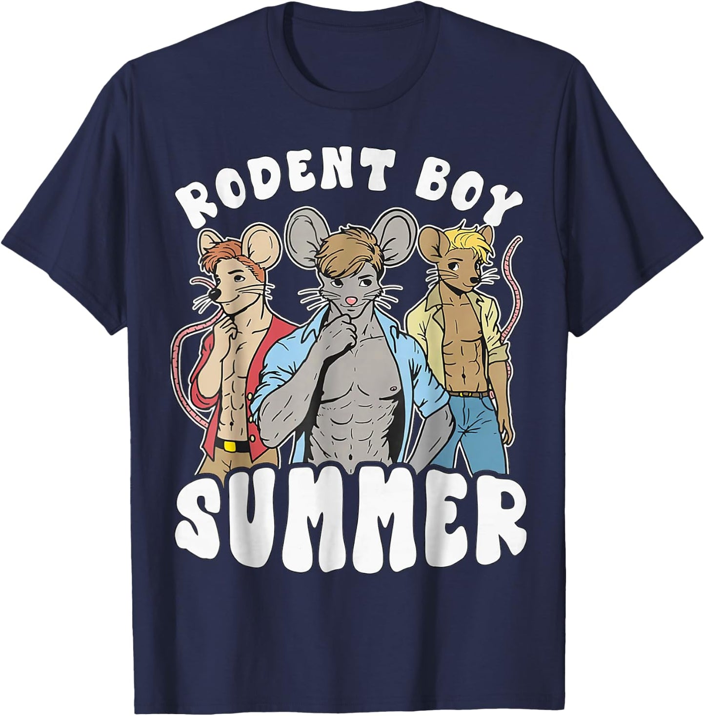 funny Rat Lover Quote Rodent Boy Summer Cool Vacation Rat T-Shirt - T-Shirt | Navy