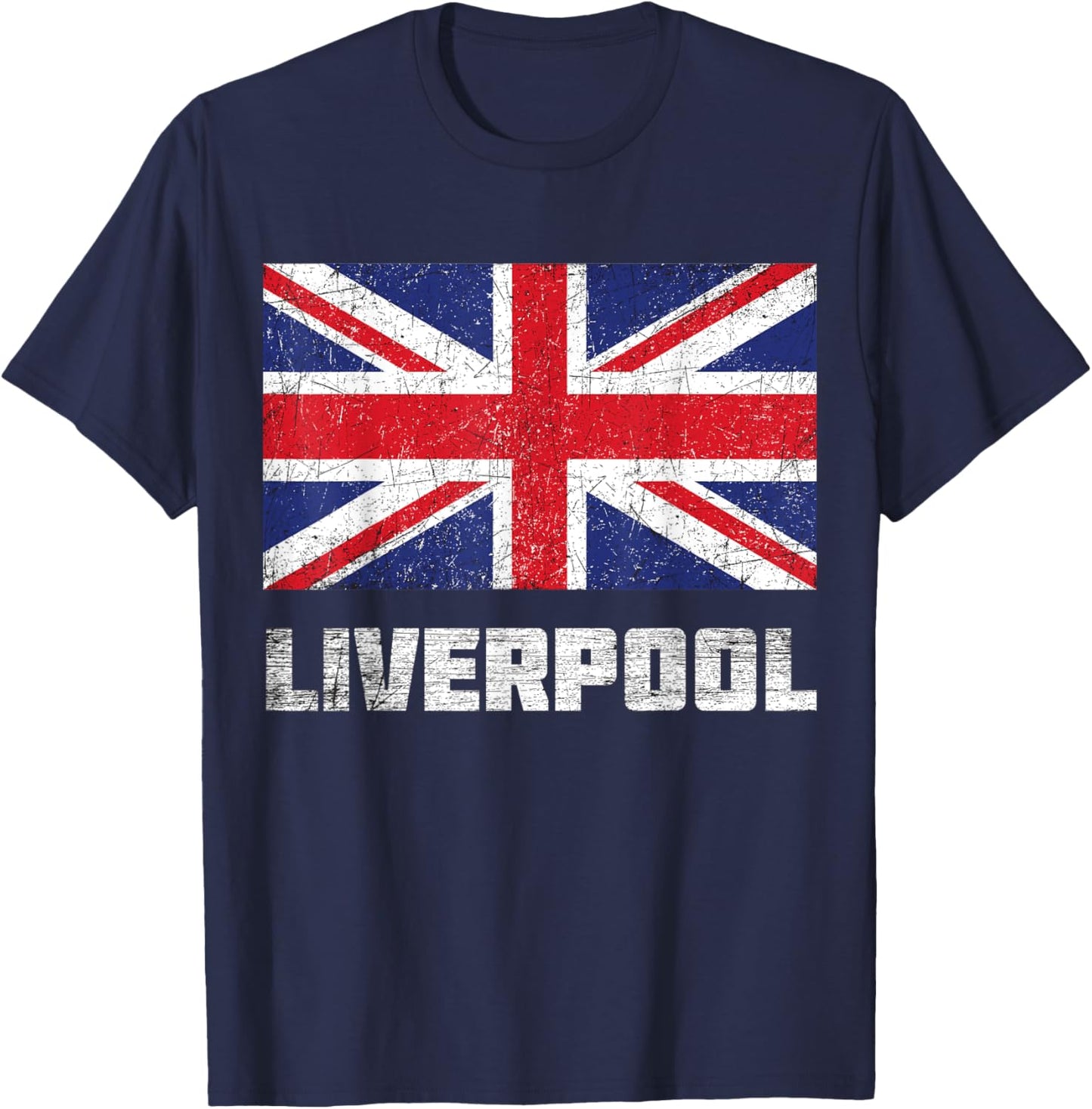 Liverpool Vintage UK T-Shirt - T-Shirt | Navy