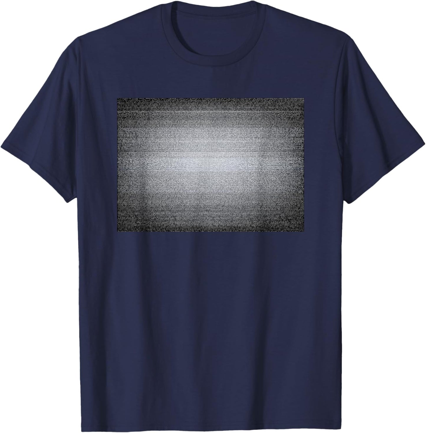 No Signal Small TV Screen Color Bars Test Pattern Design T-Shirt - T-Shirt | Navy