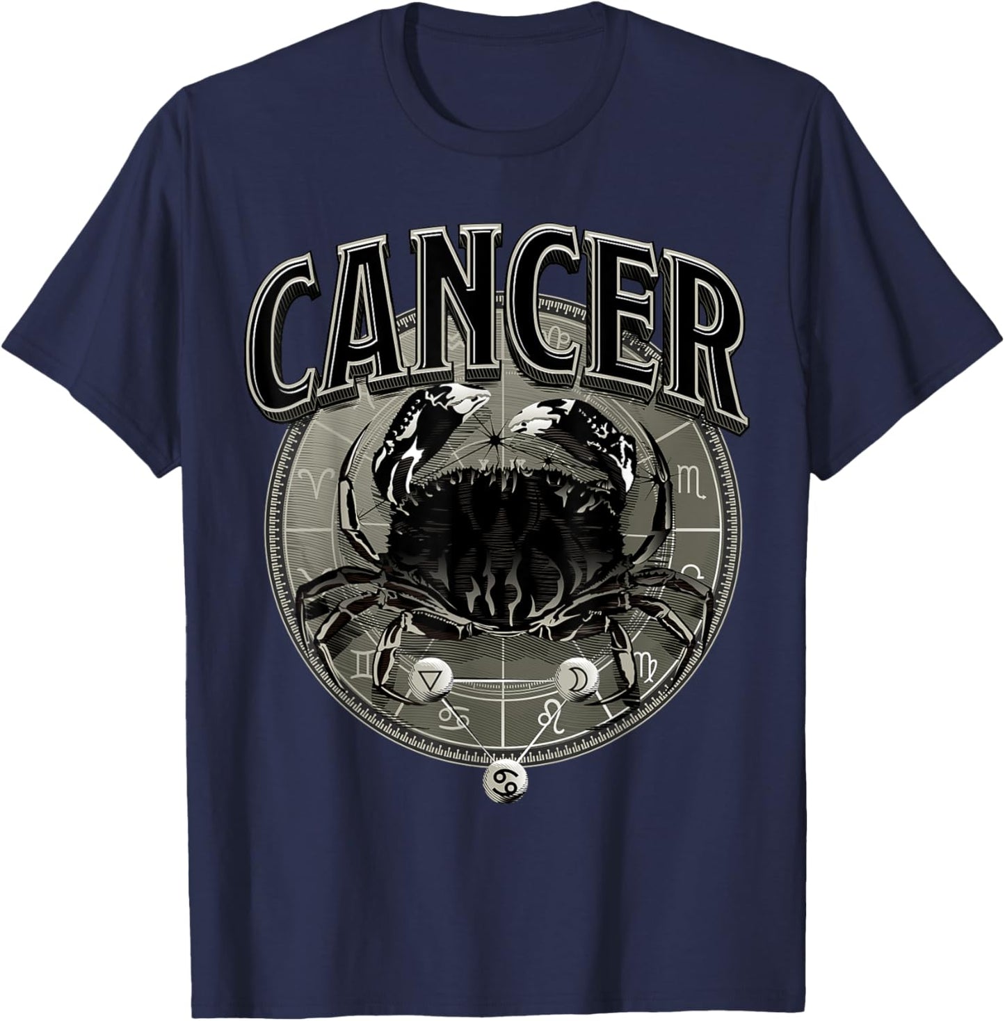 Cancer Accessory Men Zodiac Sign Cancer T-Shirt - T-Shirt | Navy
