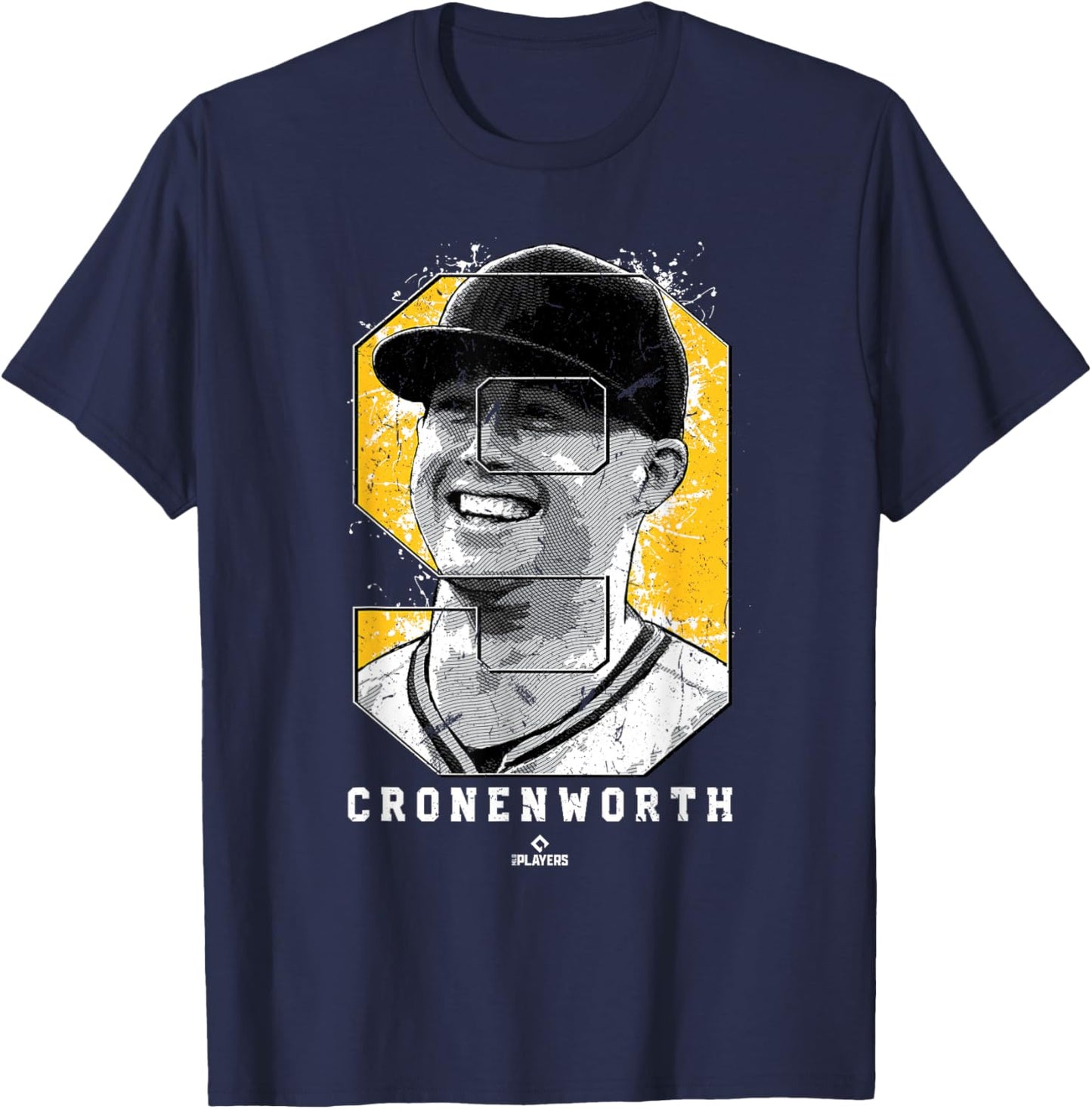 Jake Cronenworth Silhouette San Diego MLBPA T-Shirt - T-Shirt | Navy