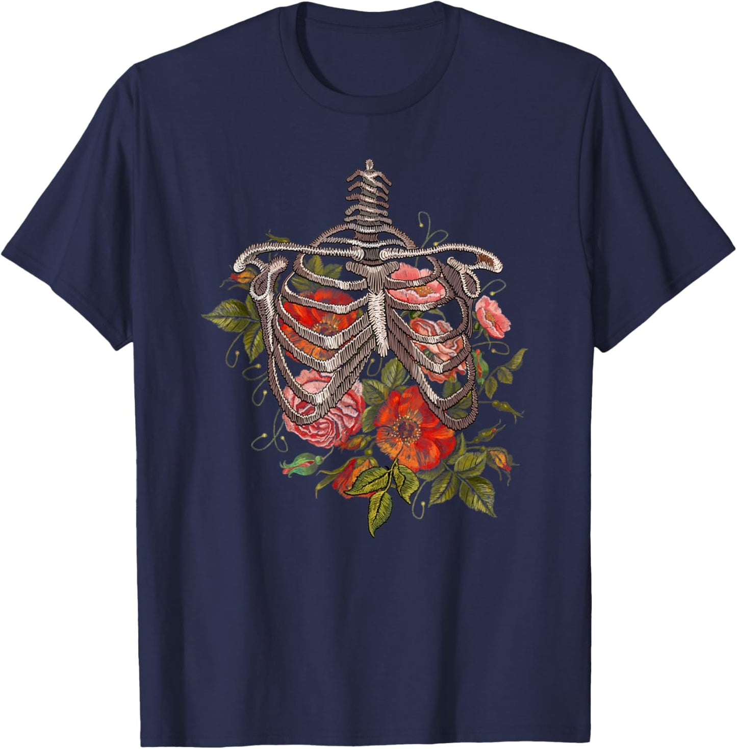 Bones and Botany Halloween Costume Funny T-Shirt - T-Shirt | Navy