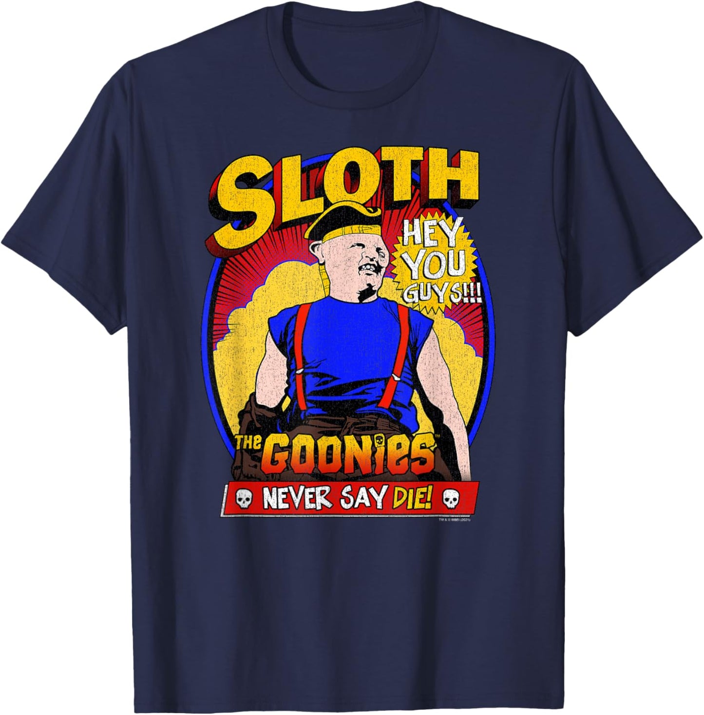 The Goonies Super Sloth T-Shirt - T-Shirt | Navy