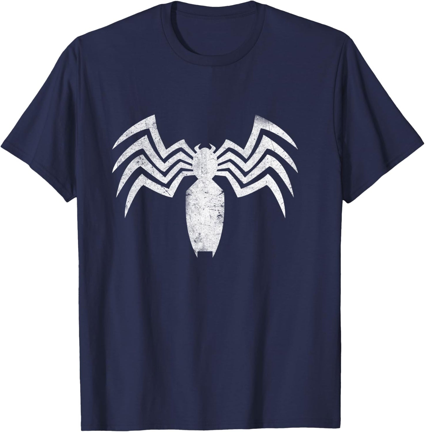 Marvel Comics Classic Graphic Distressed Claw Venom Logo T-Shirt - T-Shirt | Navy