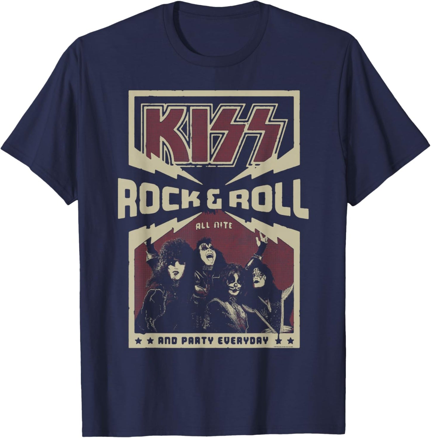 KISS - Party Everyday T-Shirt - T-Shirt | Navy
