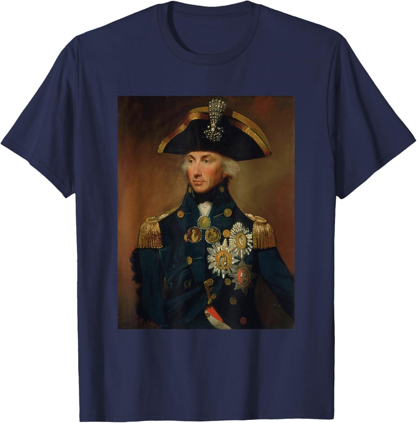 Lemuel-Francis Abbot's Rear-Admiral Sir Horatio Nelson T-Shirt - T-Shirt | Navy