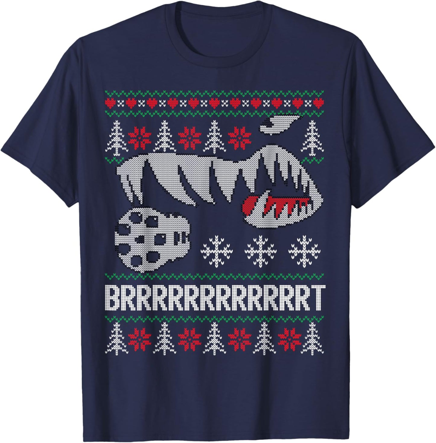 A-10 Warthog Ugly Xmas Sweater style fighter jet usaf T-Shirt - T-Shirt | Navy