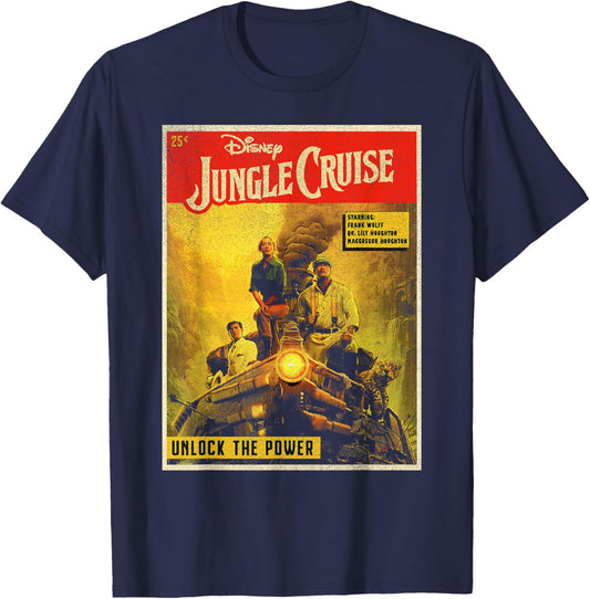 Disney Jungle Cruise Comic Cover T-Shirt - T-Shirt | Navy