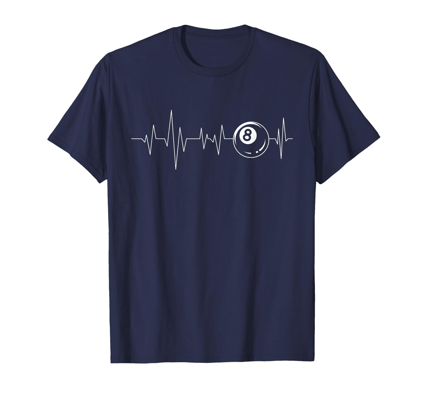 Pool Heartbeat - Billiard Player Lover Sports Game T-Shirt