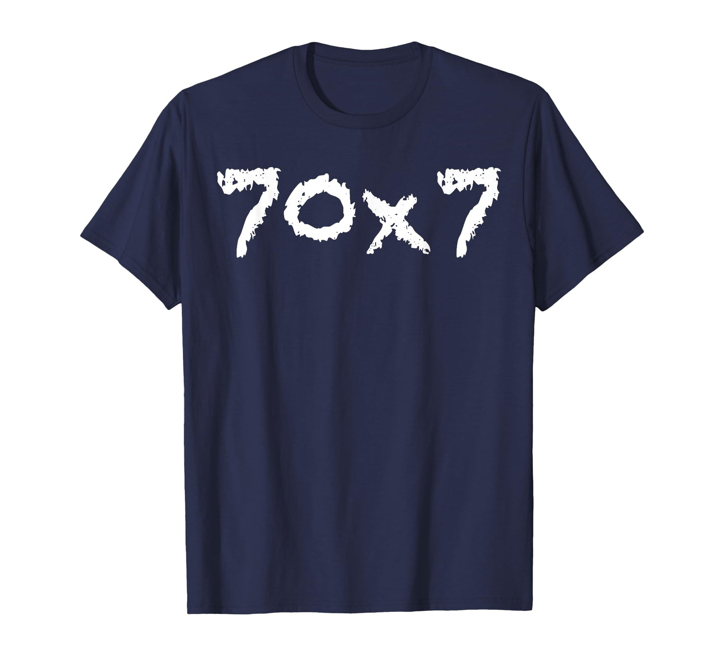 Vintage Funny Christian Forgive Quote 70x7 Bible Verse T-Shirt