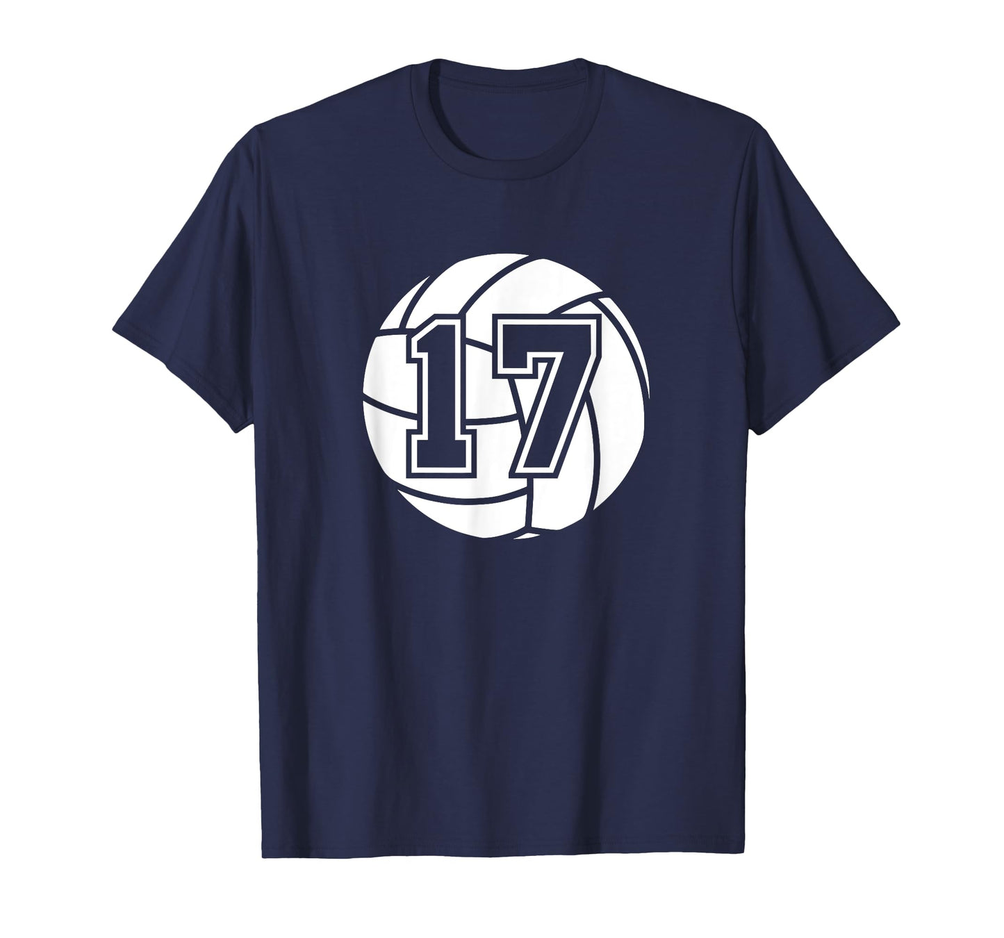 Volleyball Player #17 Volleyball Mom Dad Jersey Number 17 T-Shirt