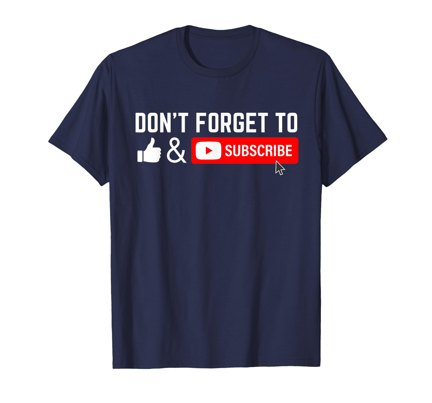 Influencer Vlog Streamer Like & Subscribe Don't forget to like and subscribe to Video Content Creator T-Shirt