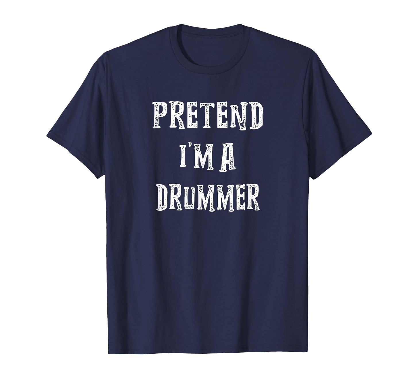 Pretend I'm A Drummer Halloween Costume Couples Matching T-Shirt