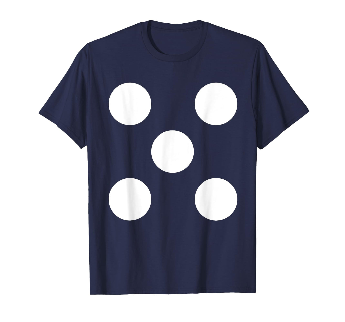 Human Dice Number 5 Group Matching Halloween Costume Family T-Shirt